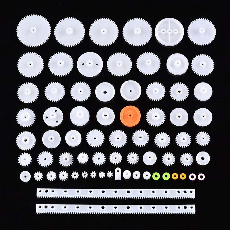75pcs. Gears Assorted Kit for DIY Robotics and Household Repair 