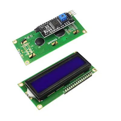 [1020] 1602 (16x2) LCD Display with I2C/IIC interface - Blue Backlight 
